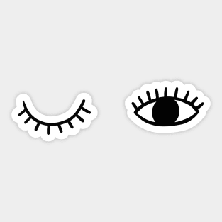 Eye wink Sticker